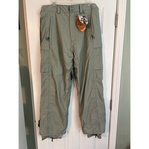 K2 Snow Cyclone Men's Ski Snowboard Pants Gray Hydromatic Size L (NWT)